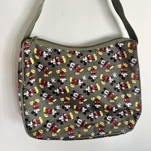 Disney Nylon Olive Green Mickey Mouse Purse